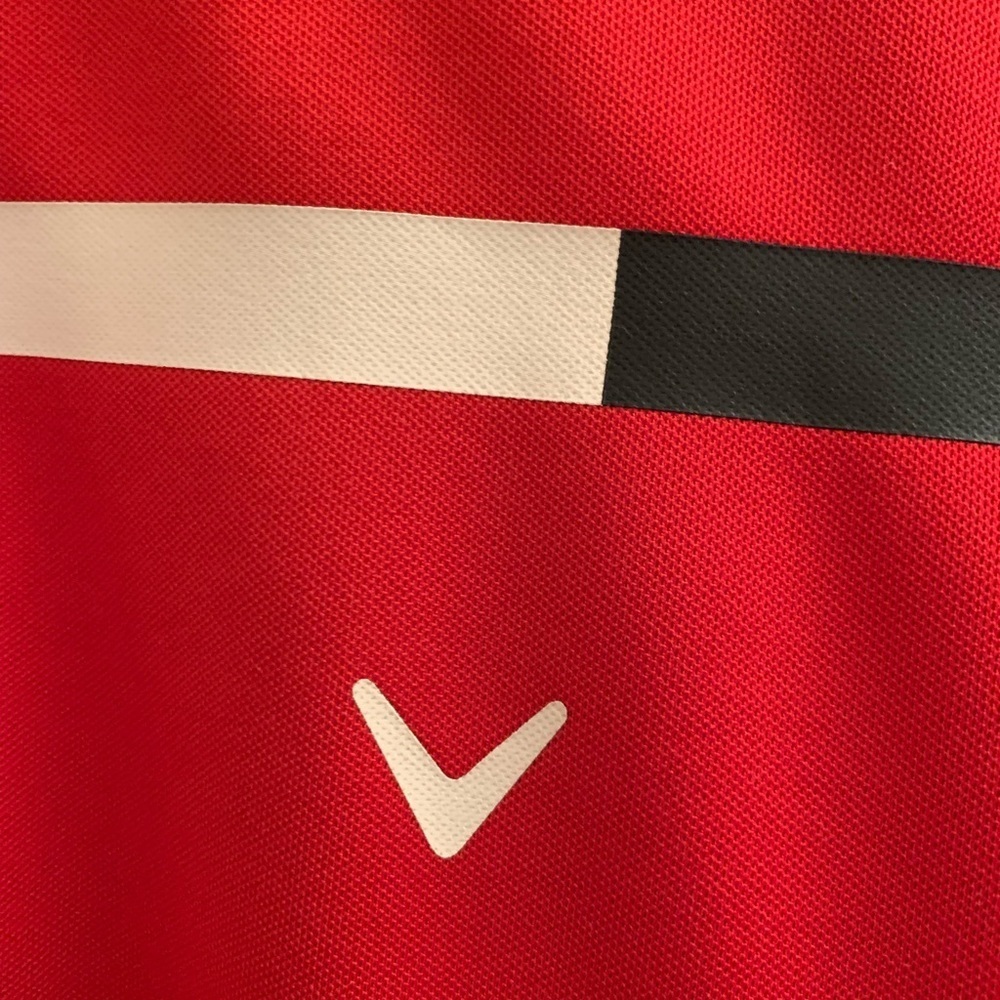 Callaway (Perry Ellis) Men’s Red Classic Golf Fit Polo Shirt - XL - Picture 2 of 3
